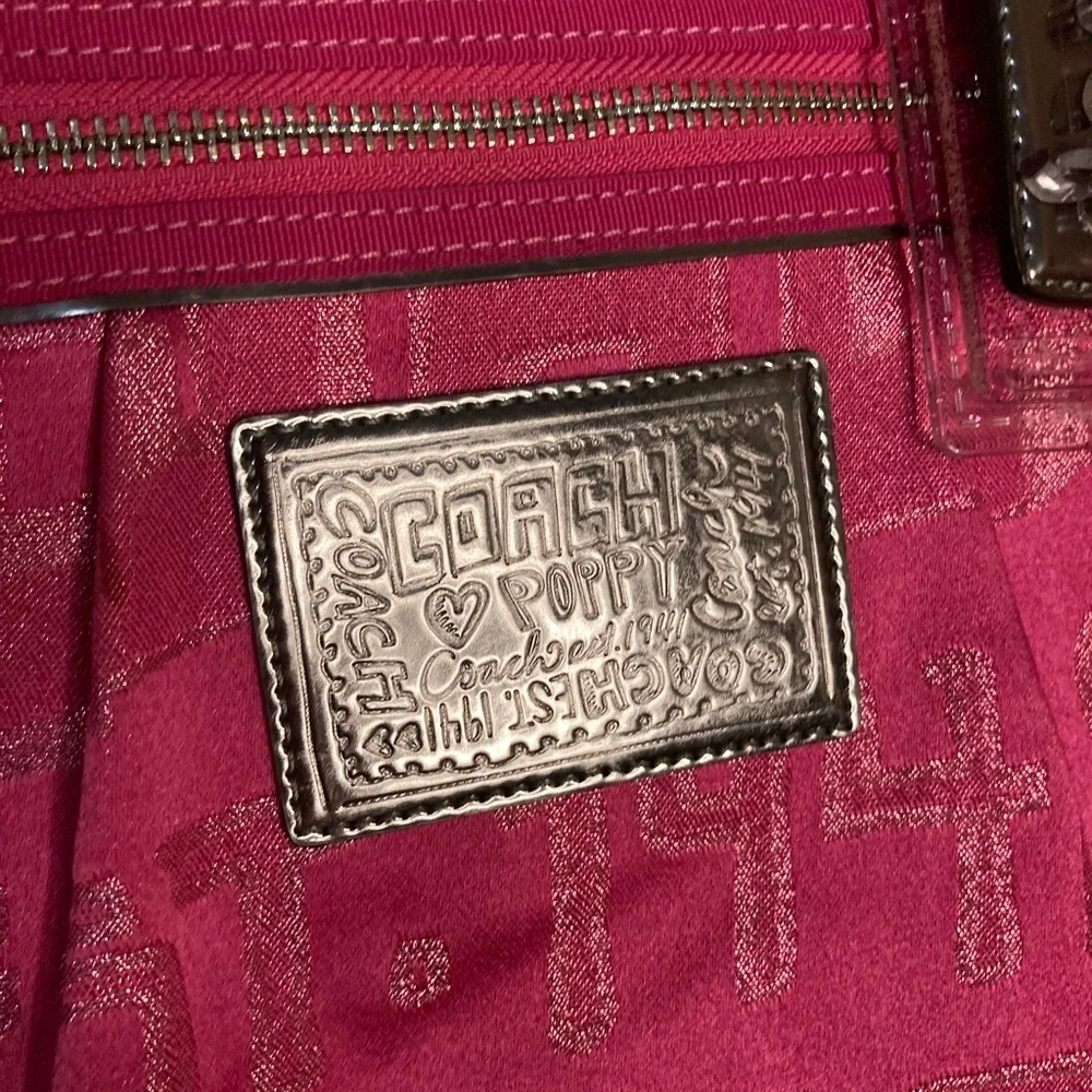 COACH STORYPATCH GLAMOUR SIGNATURE PINK SHOULDERBAG TOTE 15301